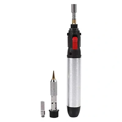 Image of Fdit 4 in 1 Self Igniting Cordless Butane Soldering Iron Kit Precision Torch Multipurpose