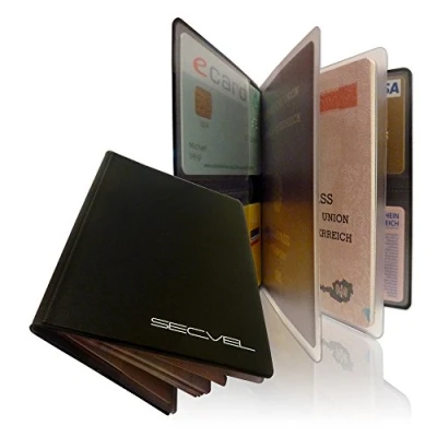 Image of Patented Passport Sleeve RFID NFC &amp; Magnetic Field Blocking Protective Case and Organizer for Passport, ID, Credit Card, Debit Card Protector 100% Data Protection Verified
