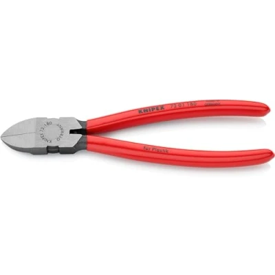 Image of Knipex Diagonal Cutter for plastics plastic coated 180 mm 72 01