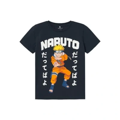 Image of Name it Nkmmacar Naruto SKY Print Tshirt for kids, Size: 6y, Dark sapphire
