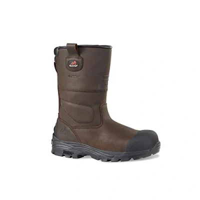 Image of Rock Fall Unisex Texas Safety Boot, Brown, 6