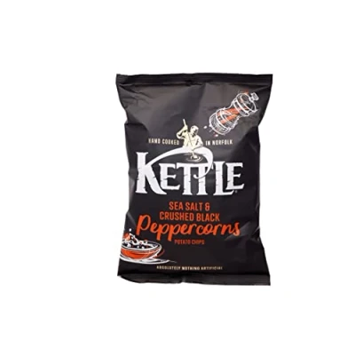 Image of Kettle Chips Sea Salt with Crushed Black Peppercorns 130g