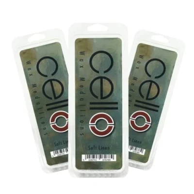 Image of Cello Soft Linen Wax Medallions. Melts Pack 9 Melts. Strong Electric Melt Burners, &amp; Oil Burner. Burner Scented Melts, Home Fragrance