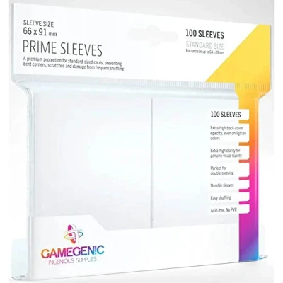 Image of Gamegenic GGS11017ML Prime Sleeves (100 Pack), White