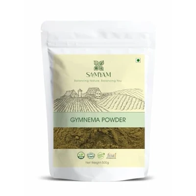 Image of SAMYAM Gymnema Leaves Powder 500g Pack Gurmar/Gymnema Sylvestre, Sugar destroyer