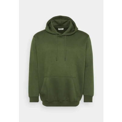 Image of JACK &amp; JONES Men&#039;s Jjebradley Sweat Hood Noos Pls, Green (Duffel Bag), 4XL