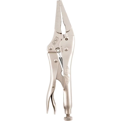 Image of Visegrip T1502EL4 Carded Long Nose Plier, Silver, 9 Inch