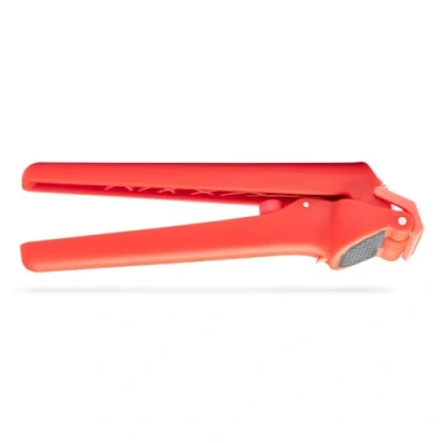 Image of Dreamfarm Garject Lite Non Scratch Garlic Press with Ejector All In One Mincer Tool Nylon, Plastic Peeler Kitchen Red