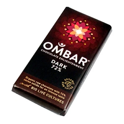 Image of Ombar Dark 72% Raw Chocolate Bar 35g