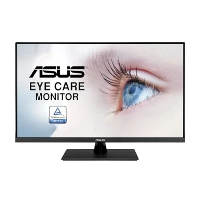 Image of ASUS VP32UQ Eye Care Monitor â“ 31.5 inch, 4K UHD (3840 x 2160), IPS, 100% sRGB, HDR 10, Adaptive Sync, DisplayPort, HDMI, Flicker Free, Blue Light Filter, Wall Mountable, Black