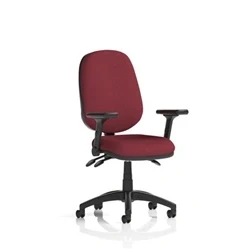 Image of Eclipse Plus III Operator Chair Ginseng Chilli Adjustable Folding Arms