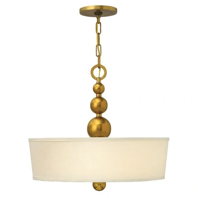 Image of Zelda 3 Light Ceiling Pendant Vintage Brass, E27