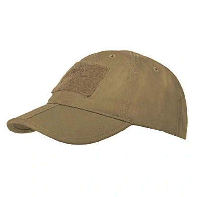 Image of Helikon Tex Men&#039;s Baseball Folding Cap, Polycotton Ripstop Coyote Brown, One Size