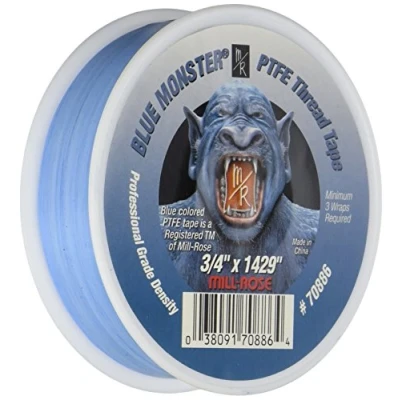 Image of Millrose Available Mill Rose 70886 Monster PTFE Pipe Thread Sealant Tape, 3/4 Inch x 1429 Inches, Blue