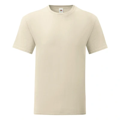 Image of Fruit of the Loom Mens Iconic T Shirt (Pack 5) (Natural) Size 3XL