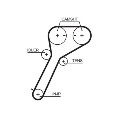 Image of WE0112205 Timing Belt GATES FleetRunner Micro V Stretch Fit 5651XS 103 981mm 26,5mm