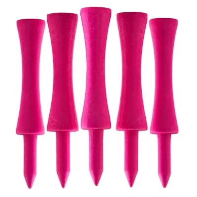 Image of TH Golf 100 PCS Bamboo Tees Multiple Colours &amp; Sizes Eco Friendly Sustainable (59mm Castle Neon Bright Pink), 38mm, 54mm, 70mm, 83mm