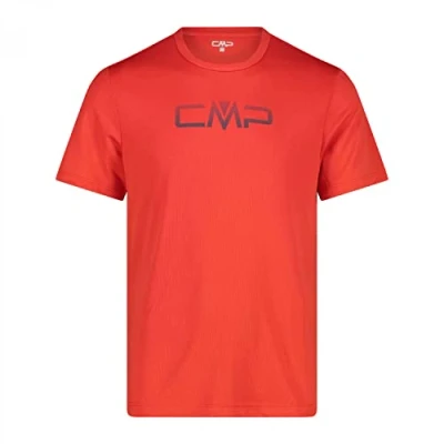 Image of CMP MEN&#039;S CO T SHIRT FIRE ANTRACITE UK M