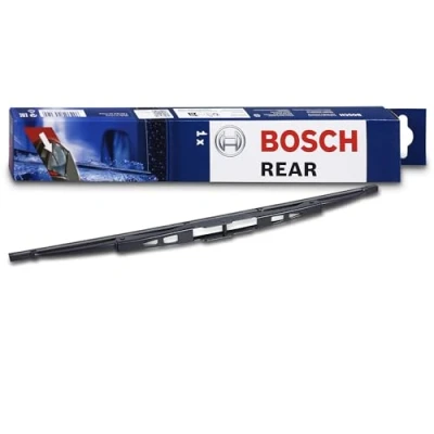 Image of 8E9955425C Wiper blade BOSCH Rear 3 397 004 772 340mm Standard AUDI: Q7, A4 B7 Avant, A3 Hatchback, SEAT: Ibiza 3, 4, VOLKSWAGEN: Golf 4