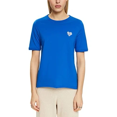 Image of ESPRIT Women&#039;s 013ee1k327 T Shirt, Blue, S