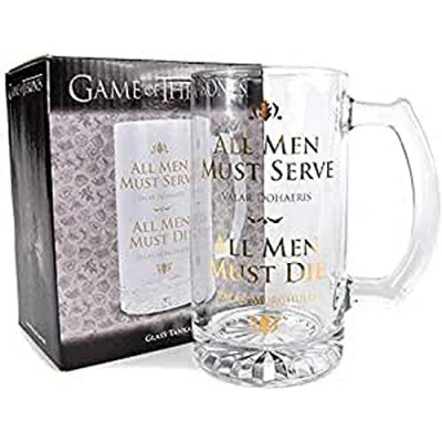 Image of Half Moon Bay Glass Tankard Boxed (500 ml) Game Of Thrones (All Men)