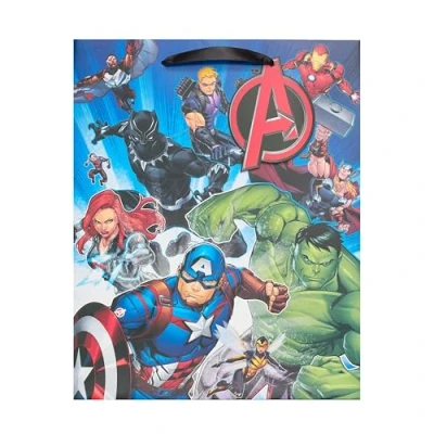 Image of UK Greetings Marvel The Avengers Large Gift Bag for Boy Heroes Design