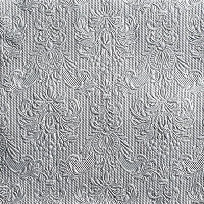 Image of Ambiente 3 Ply Paper Lunch Napkins Elegance Silver