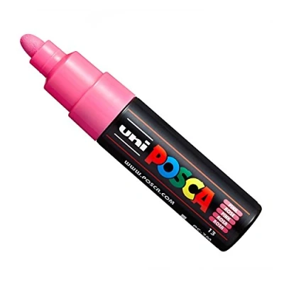 Image of Uni POSCA PC 7M Paint Marker Art Pens Large Bullet Nib 4.5 5.5mm 15 Colours New for 2017 Pink