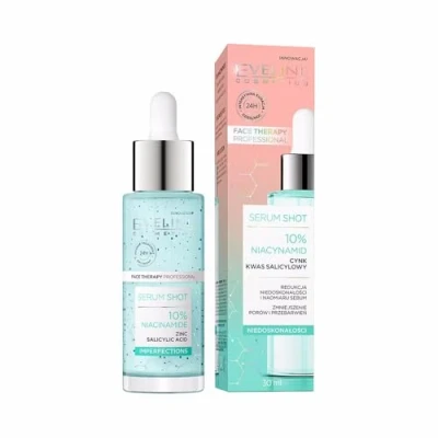 Image of Eveline Face Therapy Serum Shot Kuracja 10% Niacynamid do Cery Tłustej i Problematycznej 30ml