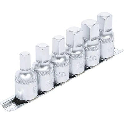 Image of BGS 1016 Oil Service Socket Set 12.5 mm (1/2&quot;) Drive internal square 6 pcs.