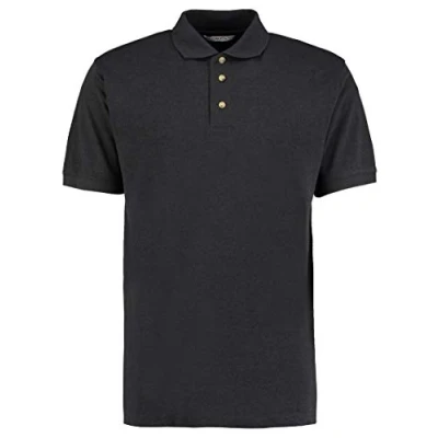 Image of Kustom Kit Mens Short Sleeve Polo Shirts, Graphite, X Large. KK400