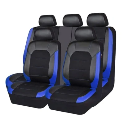 Image of TOYOCC 9 Pcs Car Seat Cover for Toyota Yaris Cross SUV 2021 2022 2023 2024, Leather Waterproof Breathable Covers Full Set Protector Interior Accessories,Blue