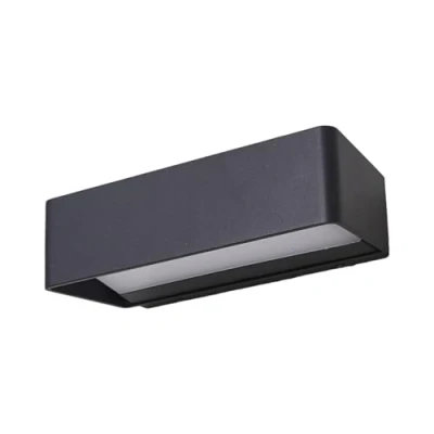 Image of Lucande LED outdoor wall light Midvig, dark grey, angular, IP65