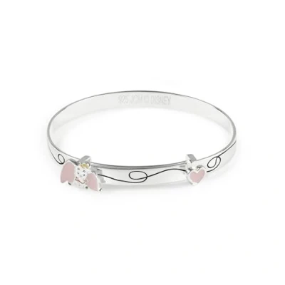 Image of Disney Dumbo Elephant Girls Sterling Silver Bangle Bracelet