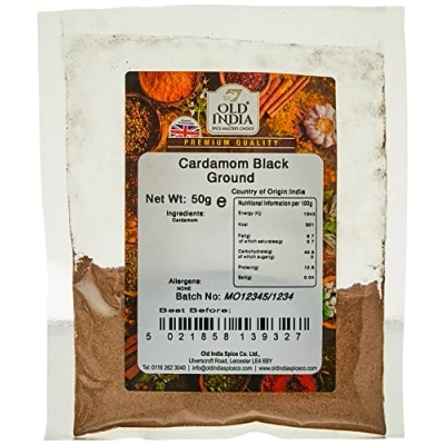 Image of Old India Cardamom Black Ground 50g