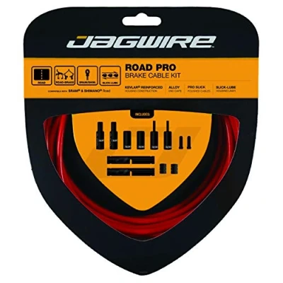 Image of Jagwire JCK204 Pro Road Brake Cable Kit, Red, Shimano/SRAM