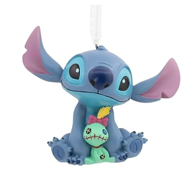 Image of Hallmark Disney Lilo &amp; Stitch with Scrump Christmas Ornament