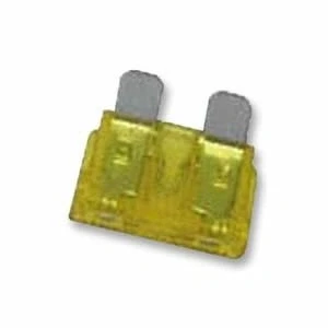 Image of CAR BLADE FUSE 20A 20 AMP YELLOW AUTO FUSES caravan x 10