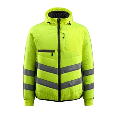 Image of Mascot 15515 249 1709 Dartford Safe Supreme Lining Water Repellent Class 2 Jacket, Size L, Hi Vis Yellow/Black