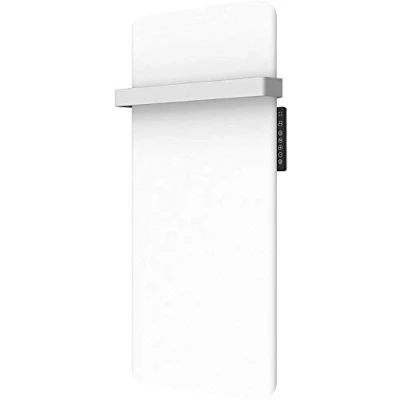 Image of MYLEK Infrared Panel Heater Vertical Radiator 800W 24/7 Timer Upright Eco Low Energy Removable Towel Rail for Bathrooms, Bedrooms, Kitchen Wall mountable (0.8 KW) Lot20
