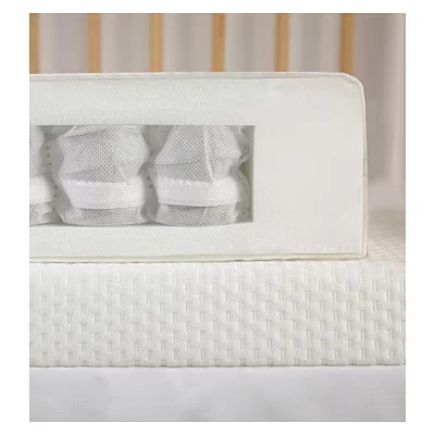 Image of CuddleCo Signature Hypo Allergenic Firm Pocket Sprung Baby Cot Bed Mattress (140x70cm) Waterproof, Breathable and Supportive with a removable machine washable cover