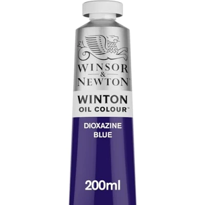 Image of Winsor &amp; Newton Oil Color Paint, Dioxazine Blue, 200 ml (Pack of 1)