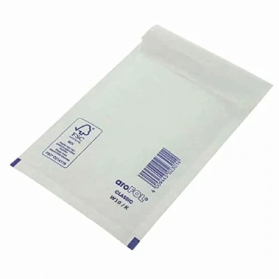 Image of 100 x Padded Envelopes Size 10 (K/7) 350x470mm / 13.77x18.50 Arofol White Bubble Lined Mail Postal Strong Lightweight Protection