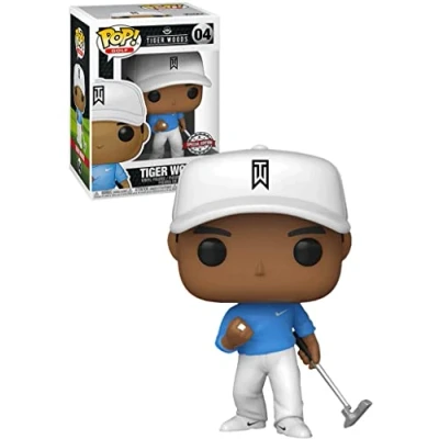 Image of Funko POP! Golf: Tiger Woods (Blue Shirt) Collectable Vinyl Figure Gift Idea Official Merchandise Toys for Kids &amp; Adults Sports Fans Model Collectors and Display
