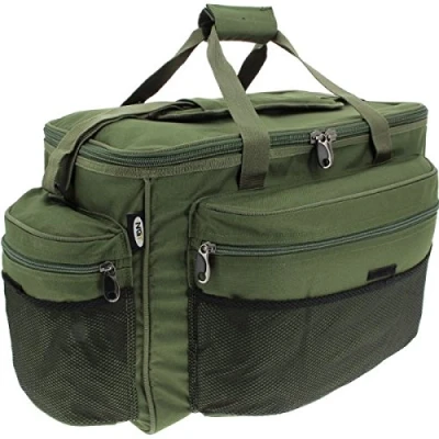 Image of DNA Leisure NGT Choose from Menu Carp Coarse Fishing Green Insulated Carryall Bait Tackle Camping Overnight Bag Brewbag Regular or Large (093 Carryall)