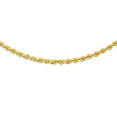 Image of Carissima Gold Women&#039;s 9ct Yellow Hollow 40 Rope Chain Necklace of Length 41cm/16&quot;