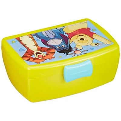 Image of P: OS 68931 Disney Winnie The Pooh Bread Box Yellow 16 x 12 6.5 cm