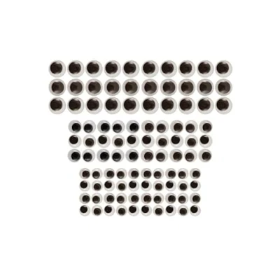 Image of Black &amp; White Wiggly/Wobbly/Googly Eyes 100pk
