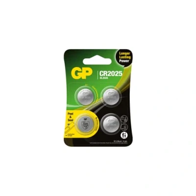Image of CR2025 Set of 4 GP Lithium CR 2025 3V Button Cell Batteries Long Life