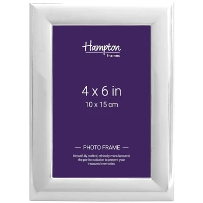 Image of Hampton Frames DANIELLE 4x6 (10x15cm) Silver Engravable Picture Photo Frame With A Glass Aperture DAN46NP